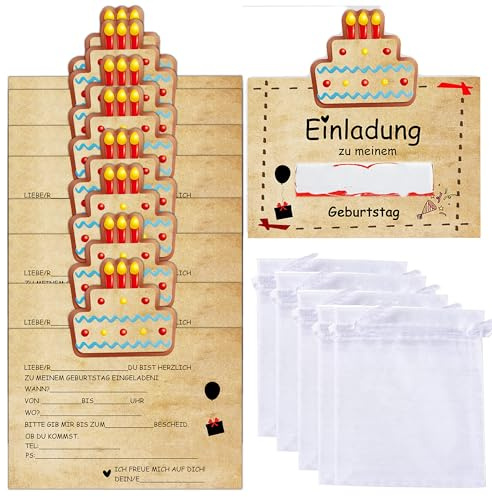 MKISHINE DIY Kindergeburtstagseinladung für kinderschokolade - bietet eine besondere Freude für Kinder Kindereinladung - Geburtstagseinladung Kindergeburtstag - ohne Schokolade 15 Stück