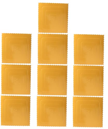 PRETYZOOM 10piezas Tablas Cuadradas Para Tartas Base De Cartón Para Embalaje De Pasteles y Repostería