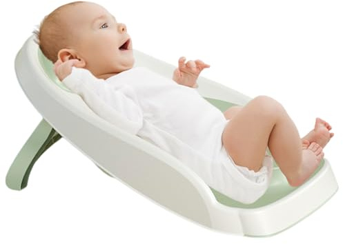 Asiento de baño para bebés - Silla de soporte ergonómico de tina para bebés | Asiento de cuna de secado rápido transpirable con arboladura y reposacadora para los niños recién nacidos para niños