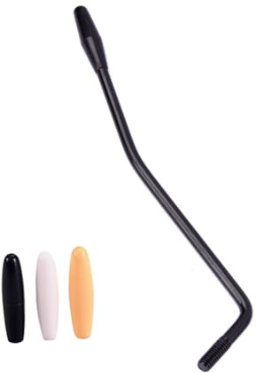 Hemobllo Brazo de Trémolo para Guitarra Eléctrica Whammy con Rosca de 6 MM, Metal Negro, 3 Puntas para Ajustar Tensión
