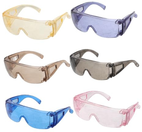 HEALSOPTHY 6 Mini Gafas De Seguridad para Muñecas Gafas De Laboratorio