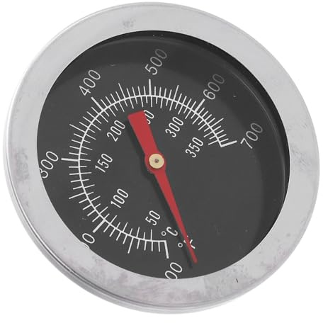 Depisuta Termómetro de la Parrilla, Calibre de Temperatura de Horno de Marcado Grande de 52 Mm con Termómetro de Cocción de Carne de Acero Inoxidable de Rosca M8 para Parrillas de Fumador de Barbacoa