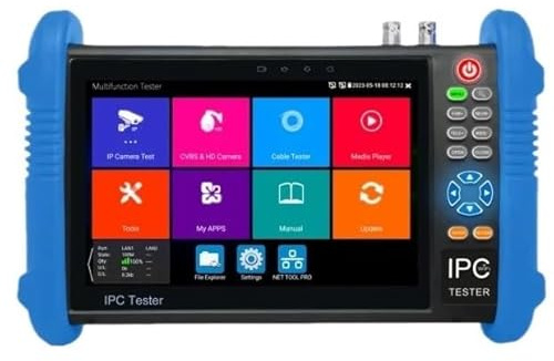 Tester per cavi, Tester IPC for telecamere CCTV multifunzionale con supporto 8K Monitor HDMI PoE PTZ,per la casa(IPC-9800MOVTADHS Pro)