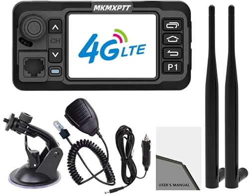MKMXPTT Mini Android 4G Smart Touch Screen Car Walkie Talkie Global PTT 5000km 4G LTE Portable Mobile Car Radio WiFi