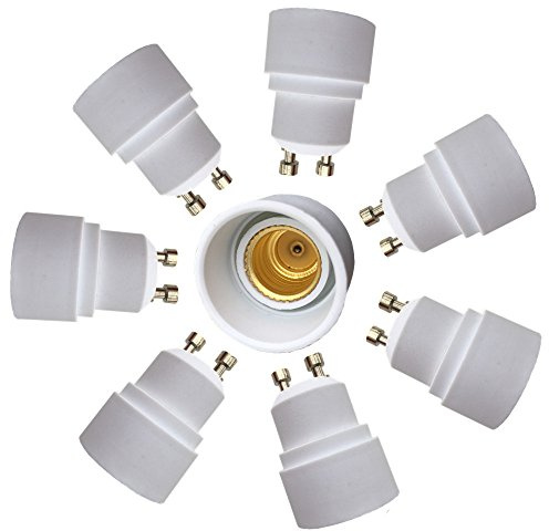 DZYDZR 8 Stück GU10 auf E14 Lampensockel Adapter für LED Lampen