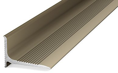 Prinz Aluminium - Wandanschlussprofil 290 - Abschlussprofil selbstklebend. Für Belagstärken ab 2 mm 20 x 13 mm - 1,00m Edelstahl Matt
