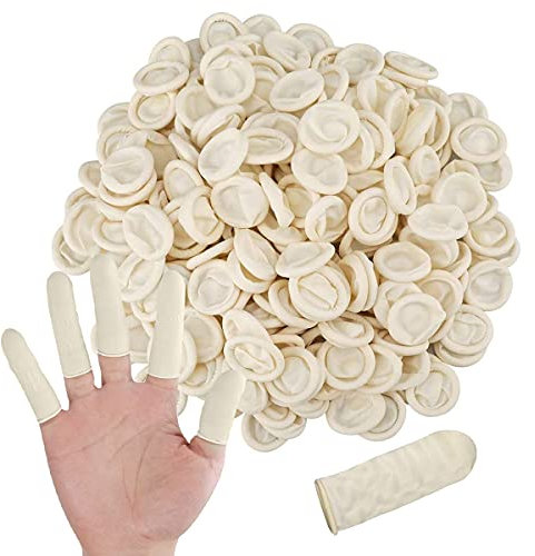 300 pièces de doigtiers en Latex, revêtements de protection anti-statiques en caoutchouc, gardant votre pansement sec et propre