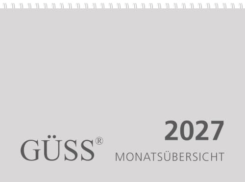 GÜSS Monatsübersicht DIN A4 Format 30x20 cm 1 Monat = 2 Seite