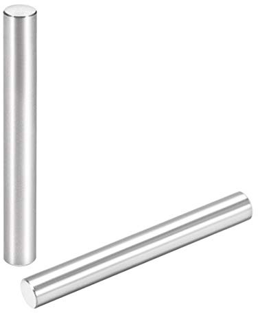sourcing map 15 Stück Zylinderstifte Passstift Silber Ton 6mm x 50mm | 304 Edelstahl Zylindrischer Regalstützstift Befestigungselemente, 304 Edelstahl
