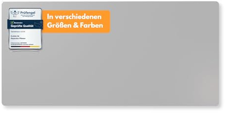 Flickly®| Selbstklebender Reparatur Flicken|robust & wasserfest | Patch für LKW Planen, Anhänger, Zelt, Markise, Pool, Camping und mehr | 50 x 24cm | Hellgrau (RAL7038)