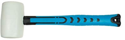 Gummihammer 1000g Schonhammer Fliesenhammer Gummi Hammer Fiberglas Stiel 32oz