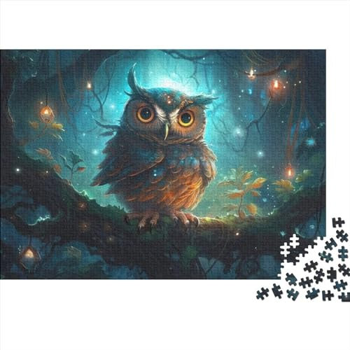 1000 Teile Holzpuzzle für Erwachsene, 1000 Teile Tier-Eulen-Vogel-Puzzle für Erwachsene, Geschenke, 75x50cm