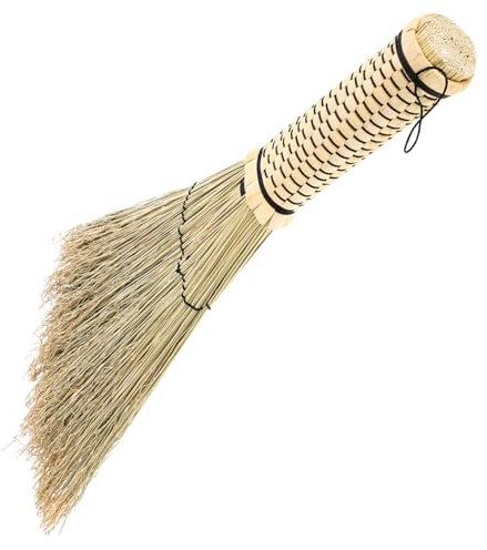 Cabilock Hand Corn Broom Woven Broom for Home Cleaning Supplies for Bed Sweeping and Carpet Cleaning Handmade Woven Duster