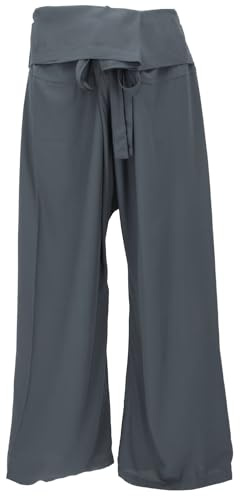 Fischerhose aus Viskose, Fisherman Pants, Wickelhose, Unisex, dunkelrot | Bequeme Wickelhose, Taillenumfang 80-120 cm, weit geschnitten, ideal für Yoga und Entspannung.