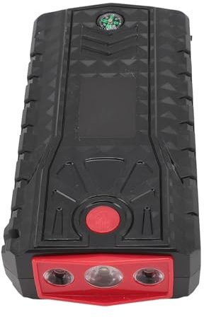 Yunseity 12-V-Batterie-Booster-Pack, Autobatterie-Starthilfe 100–240 V, Integriertes LED-Licht, Professionell, mit Ladegerät für Benzinmotoren (EU-Stecker)
