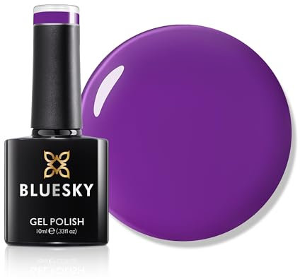 Bluesky Gel Nail Polish 10ml, Soft Amethyst - AW2401, Purple Gel Nail Polish for 21 Day Manicure, Professional, Salon & Home Use, Requires Curing Under LED UV Nail Lamp