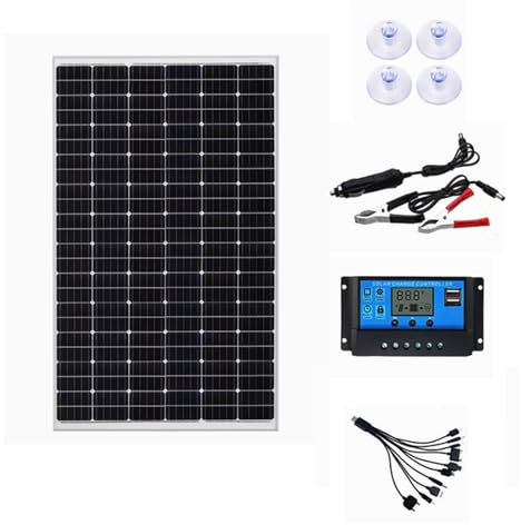 HUIZHITENGDA Panel Solar de 1000W Batería Solar de la célula 12V 100A del Controlador Kit de Placa Solar para el teléfono RV Car Caravan Home Camping al Aire Libre