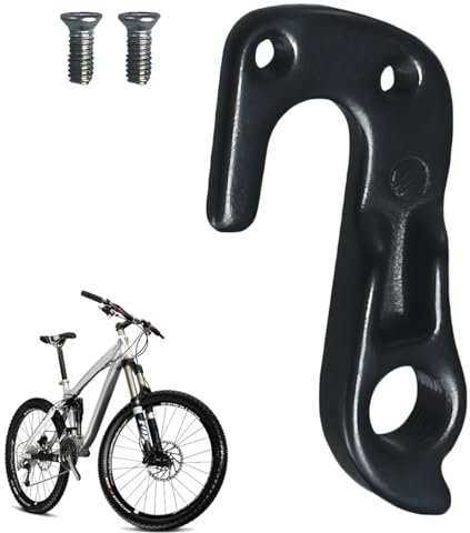 TenaLucy Schaltauge für Fahrräder,Schaltauge Cube Schaltwerk Aufhänger Fahrrad Schrauben Aluminiumlegierung Ersatzteil Fahrradzubehör Schwanzhaken,für Mountainbike Radfahren（Schwarz）