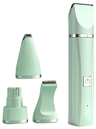 Natudeco Tierhaarschneider, tragbar, abnehmbar, Hundepflege-Schermaschine, elektrisch, über USB wiederaufladbar, Hunderasierer-Set für Hunde, Katzen, verfilztes Haar im