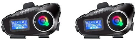 rieder 2X Q58 MAX de Motocicleta Intercomunicador Bluetooth IP65 Intercomunicador Impermeable Distancia 500 M Intercomunicación de Música Mixta Multiescena