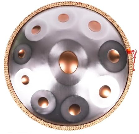 Handpan-Trommel für Erwachsene und Anfänger, 12 Töne gestimmt auf 440Hz/432Hz, perfekt für Meditation, Yoga und Entspannung, inklusive weicher Tragetasche