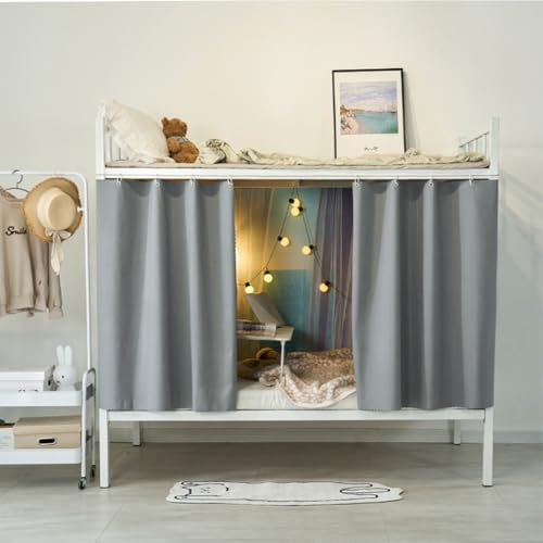 XGOPTS 2 Stück Bettvorhang Hochbett Kinder Vorhang Hochbett Bettvorhänge Mädchen Jungen Betthimmel Vorhänge für Bett Schlafsaal Bettvorhänge (115 x200 cm)