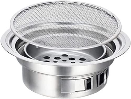Gas Grill Hot BBQ Charcoal Grill Portable Household Korean Grill Round Carbon Barbecue Grill Camping Grill Stove for Outdoor Indoor