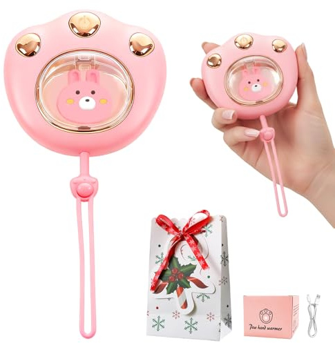 Handwärmer Elektrisch Wiederaufladbar,Kinder Taschenwärmer Wiederverwendbar 2 taschenwärmer Heizmodi,Katzenpfote Strümpfe Stuffers für Frauen, Geschenke für Frauen für Outdoor, Jagd, Camping Zubehör