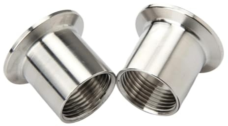 Male 1/4 3/8 1/2 3/4 1 Female X 0.5 1. 2 2. Tri Clamp Pipe Fitting Connector SUS304 Stainless Homebrew(Female,K50.5mm,3/8)