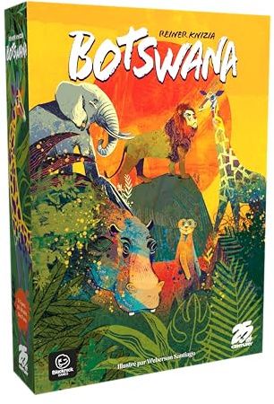 Blackrock Games - Botswana – Jeu de Cartes & Collection d’Animaux – 2 à 5 Joueurs – Dès 7 Ans – 20–30 Min – Reiner Knizia – 25th Century Games
