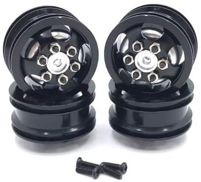 RC Modifikationen Für JJRC Für Q61 Q62 1/16 Metall Felge Radnabe 4X4 4WD RC LKW Auto Upgrade Zubehör Teile(Black)