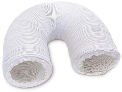 VIOKS Abluftschlauch 100 mm 5 Meter PVC Flexibler Schlauch für Klimaanlage | für Klimagerät Abzugshaube Wäschetrockner Trockner