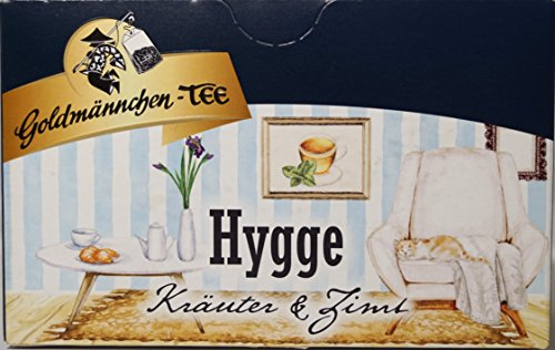 Goldmännchen Hygge, Kräuter und Zimt, Kräutertee aromatisiert mit Zimt-Vanillegeschmack, Tee, 20 Teebeutel, X04288
