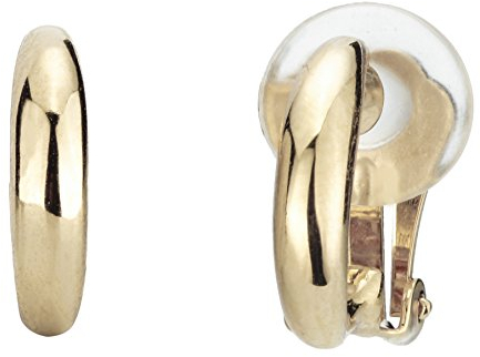 Traveller Ohrclip - Damen - Halb Creolen schmal - 22kt vergoldet - 156794