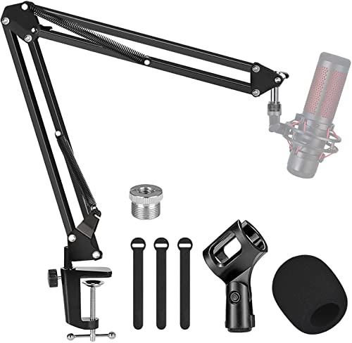 GLEAM Microphone Arm - Mic Arm Microphone Stand with Foam and Adapter