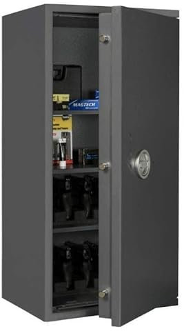 Format Kurzwaffentresor KWT 10100, Doppelbartschloss mit 2 Schlüsseln, Grad 1 nach EN 1143-1, H140xB40xT42 cm, 136 kg