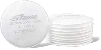 Atemschutzfilter für organische Dampfkartusche, Baumwolle, 10 Stück