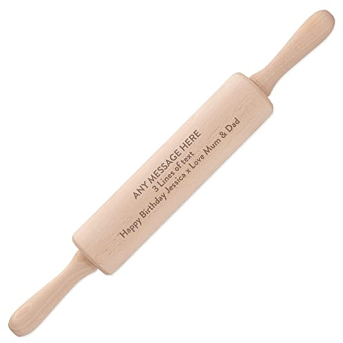 Personalised Rolling Pin Baking Baker Custom Any Message Name