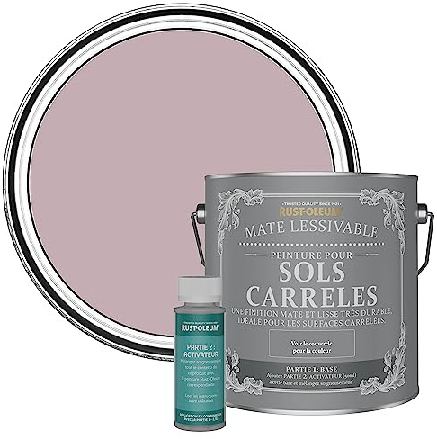 Rust-Oleum Pink Washable Matt Floor Tile Paint - Little Light 2.5L