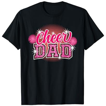 Cheer Dad Vatertag Cheerleader Papa Papa Cheerleading T-Shirt
