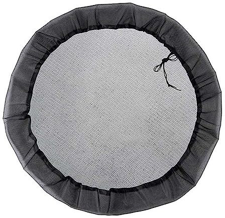 FUBESK Rete per la pioggia, grande copertura in rete per barili di pioggia, regolabile, protezione per collettore di pioggia, con coulisse, per esterni, 120 cm