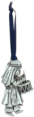 Drummer Boy Christmas Ornament, Metal Christmas Tree Ornament, 3 1/4-inches Tall, by Abbey & CA Gift
