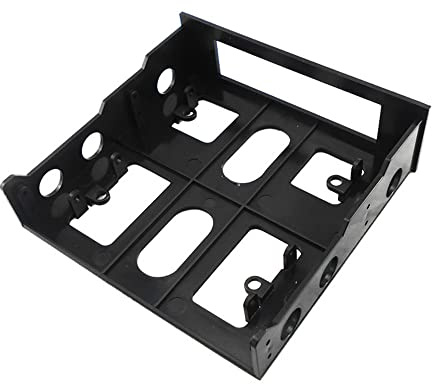 Lubrol Konverter für Diskettenmontage, ein Laufwerksschacht von 8,9 cm (3,5 ) auf 13,25 cm (5,25 ) für Frontpanel USB Hub Diskette Festplattengehäuse
