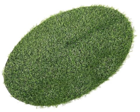 Ciieeo Artificial Grass Placemat Fake Grass Round Table Mat Green Fluffy Circular Rug Carpet Turf Tiles Patch Placemats for Wedding Birthday Party Banquet Green 70cm