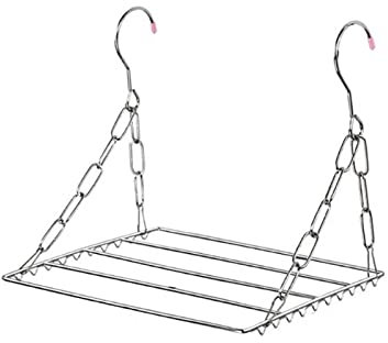 CZAOERXB Wandkleiderständer, Balkon, zusammenklappbarer Schuhtrockner, Wäscheständer, Wäscheständer aus Edelstahl, Wäscheständer für Unterwäsche für zu Hause (Farbe: Silber, Größe: 30 cm) (