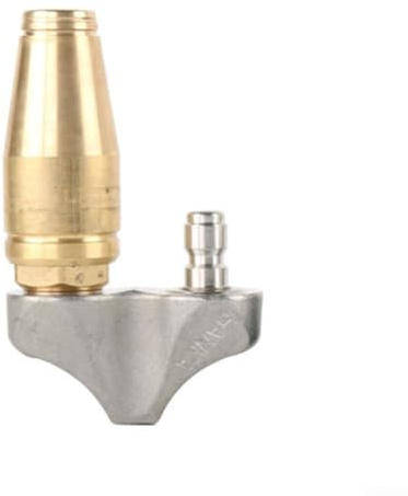 Boquilla de limpieza de metal para lavadora a presión, desatasca desagües de alcantarillado, acero inoxidable