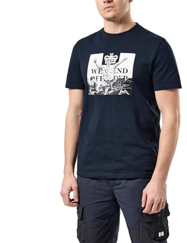Weekend Offender Leo Gregory Mono T-Shirt, Navy, M