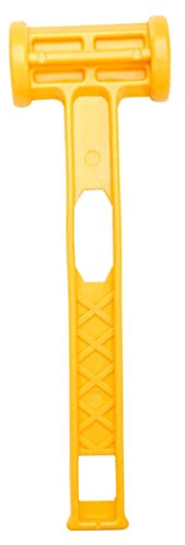 UKCOCO Kunststoff Zelthammer Gelb Leichtes Campingzubehör Zeltnagel Hammer Mit Zugfunktion Zum Zelthering Einschlagen Und Herausziehen Für Outdoor Camping