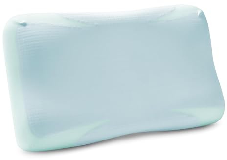 UNIKOME Gel Kühlendes Kopfkissen 60x36CM, Cooling Pillow für Sommer, Nackenstützkissen Ergonomisch Höhe 9-11CM, Oeko-Tex(Blau)