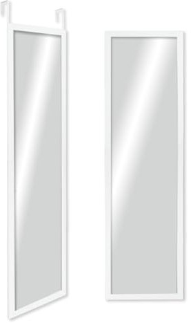 CHELY INTERMARKET MOD19300 Espejo De Puerta Cuerpo Entero Blanco Liso Estilo Moderno Minimalista 30x120cm Ideal para Vestidor Entrada Diseño Vertical con Kit De Colgar Montaje Fácil Madera Ingenieria